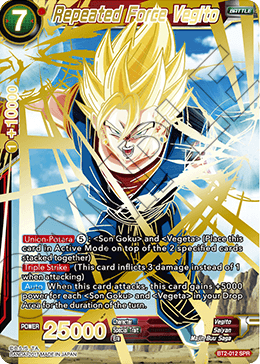 Repeated Force Vegito BT2-012 (Special Rare)
