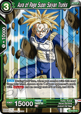 Aura of Rage Super Saiyan Trunks BT2-079