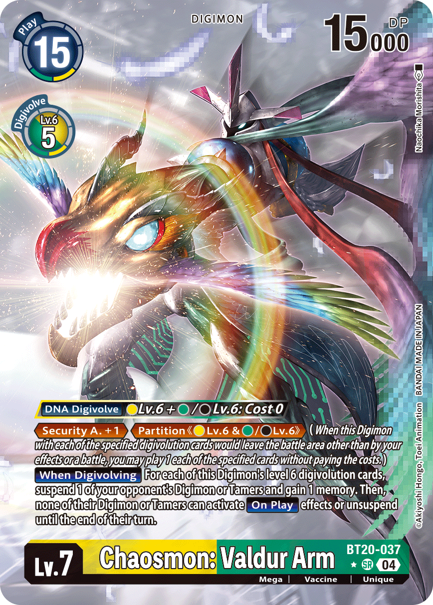 Chaosmon: Valdur Arm BT20-037 (Alternate Art)