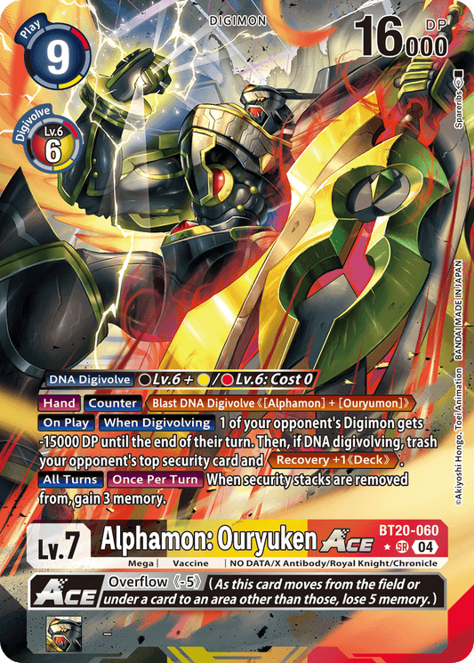 Alphamon: Ouryuken ACE BT20-060 (Alternate Art)
