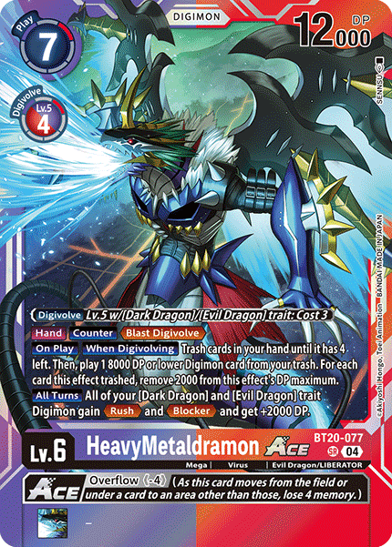 HeavyMetaldramon ACE BT20-077