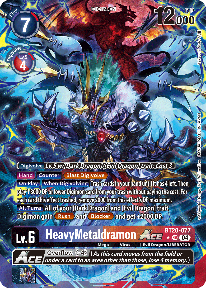 HeavyMetaldramon ACE BT20-077 (Alternate Art)