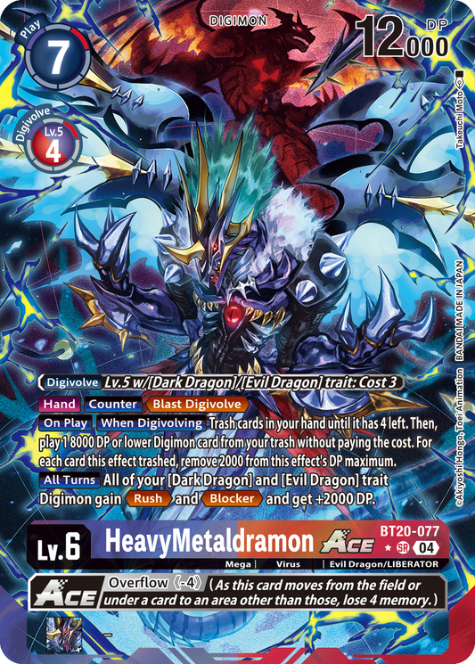 HeavyMetaldramon ACE BT20-077 (Alternate Art)