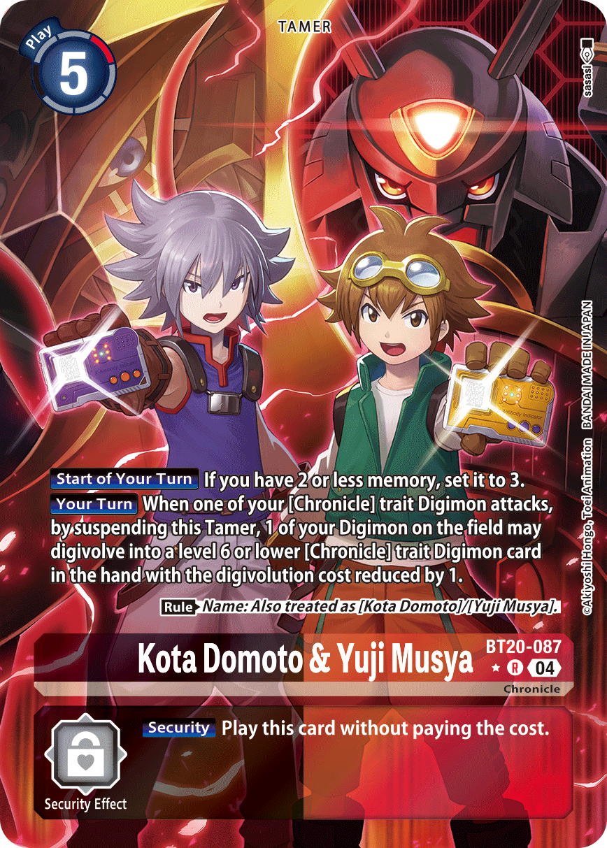 Kota Domoto & Yuji Musya BT20-087 (Alternate Art)
