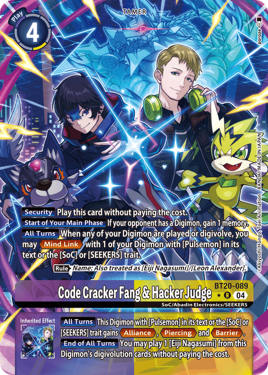 Code Cracker Fang & Hacker Judge BT20-089 (Alternate Art)