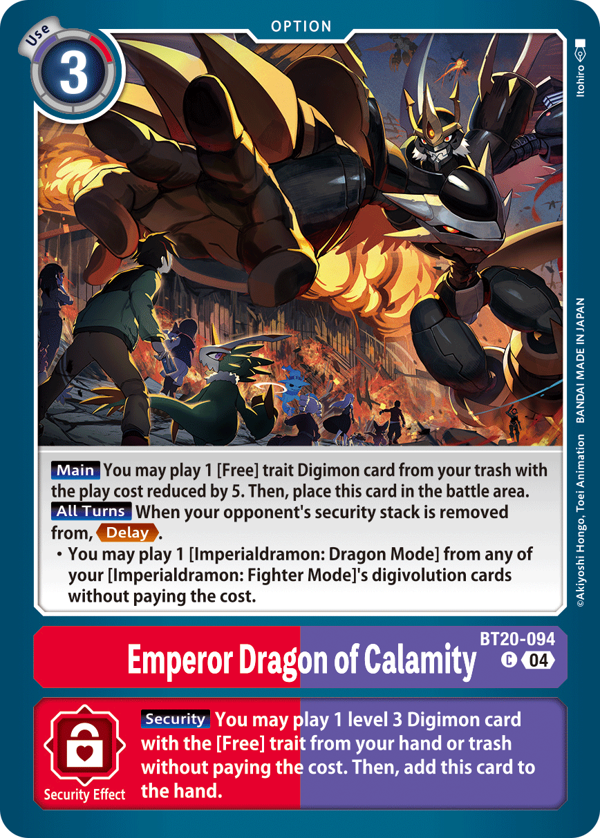 Emperor Dragon or Calamity BT20-094