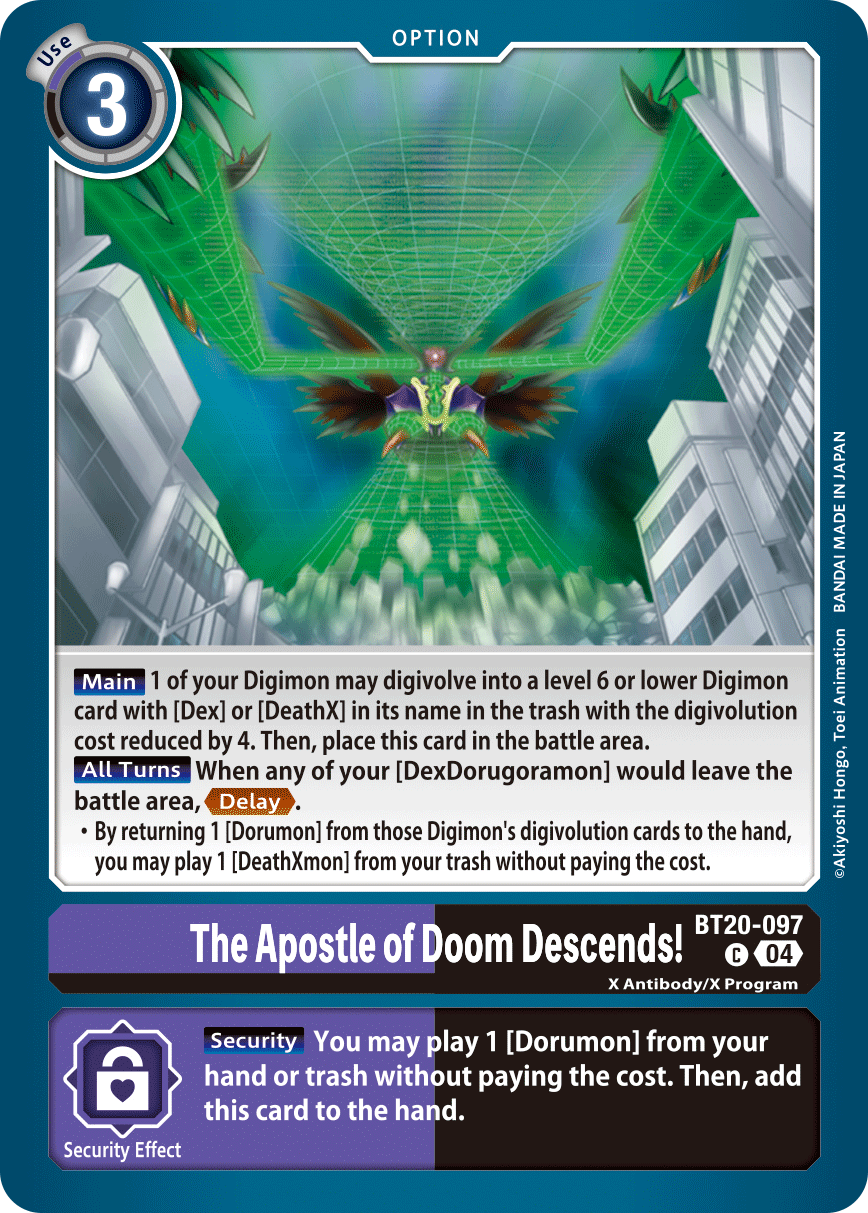 The Apostle of Doom Descends! BT20-097