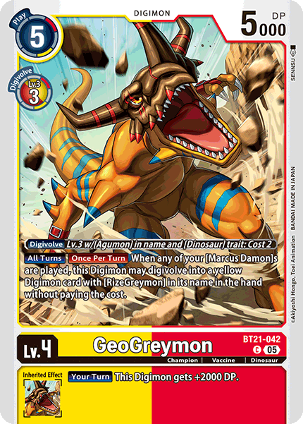 GeoGreymon BT21-042