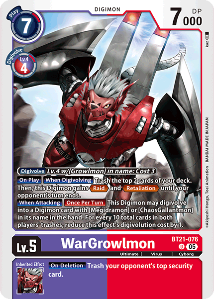 WarGrowlmon BT21-076