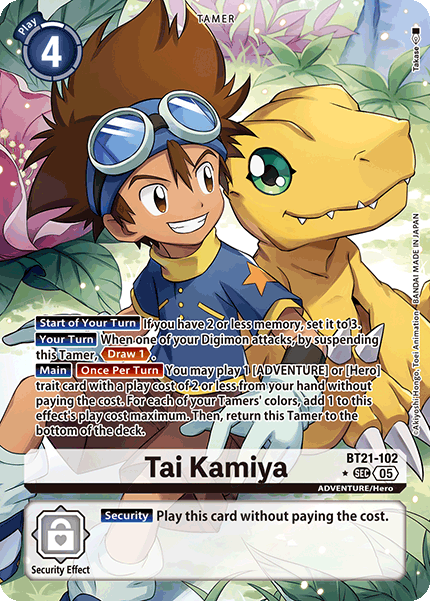 Tai Kamiya BT21-102 (Alternate Art)