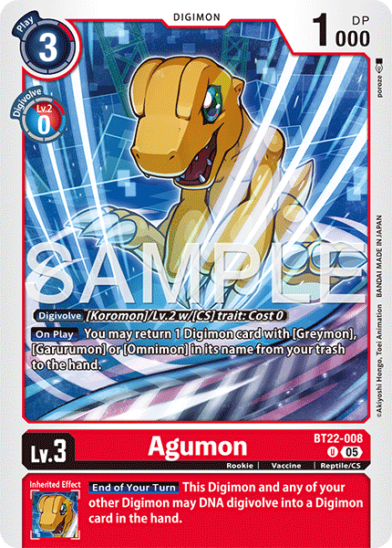 Agumon BT22-008