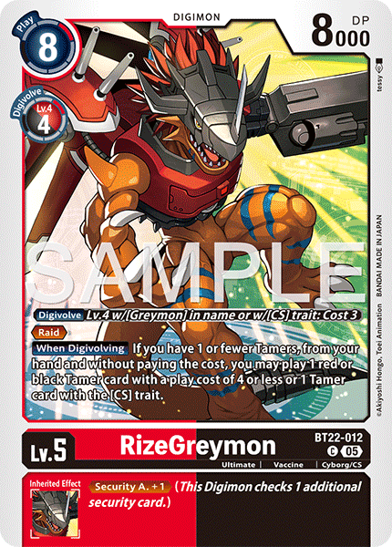 RizeGreymon BT22-012