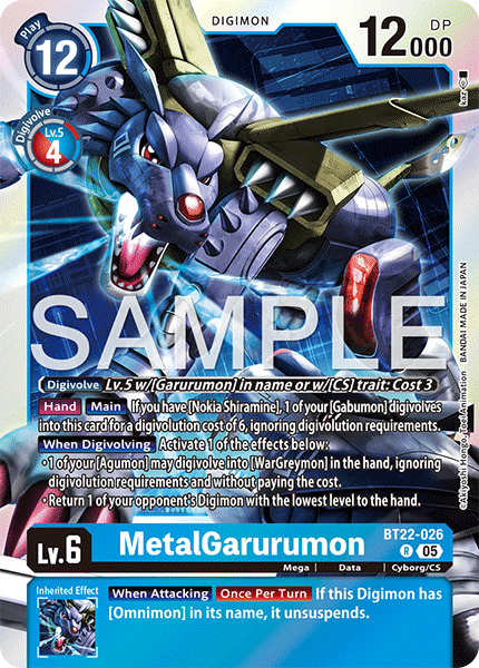 MetalGarurumon BT22-026