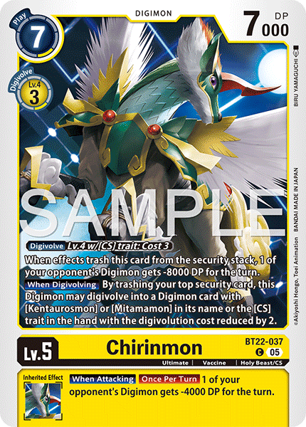 Chirinmon BT22-037