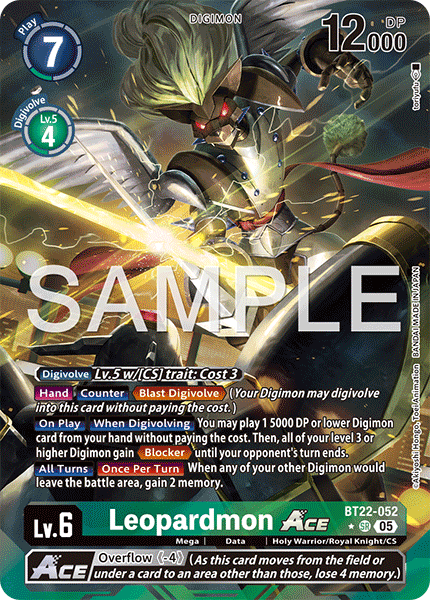 Leopardmon ACE BT22-052 (Alternate Art)