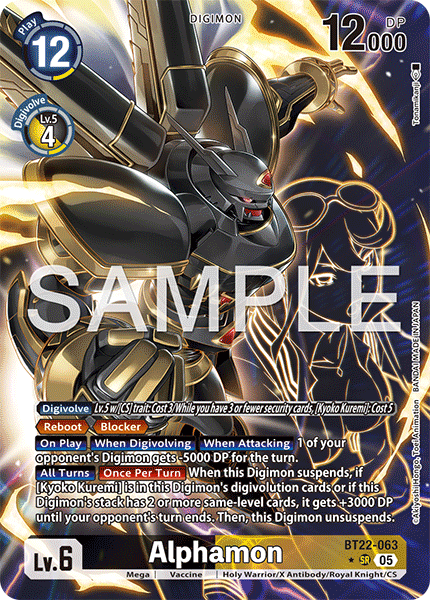 Alphamon BT22-063 (Alternate Art)