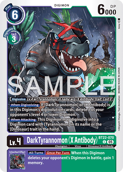 Darktyrannomon (X Antibody) BT22-070
