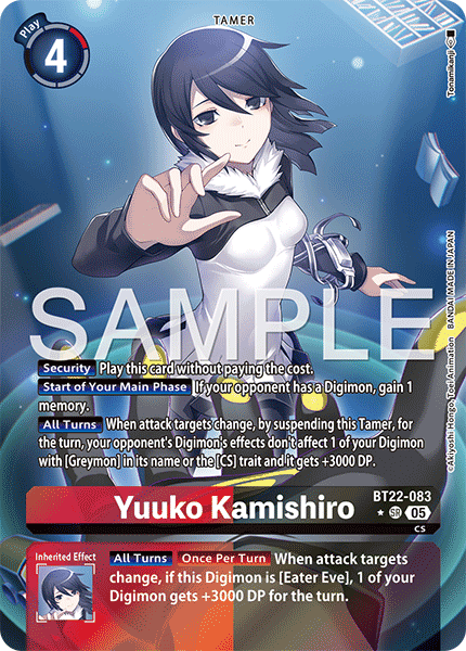Yuuko Kamishiro BT22-083 (Alternate Art)