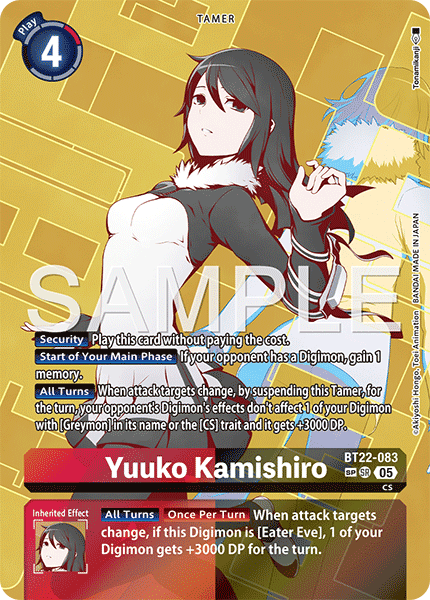 Yuuko Kamishiro BT22-083 (Alternate Art)2