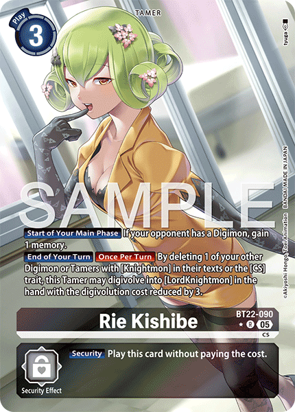 Rie Kishibe BT22-090 (Alternate Art)