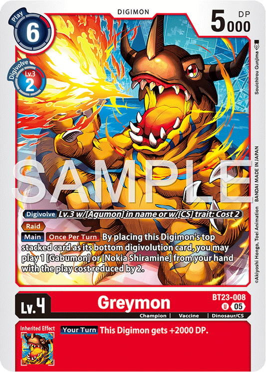 Greymon BT23-008