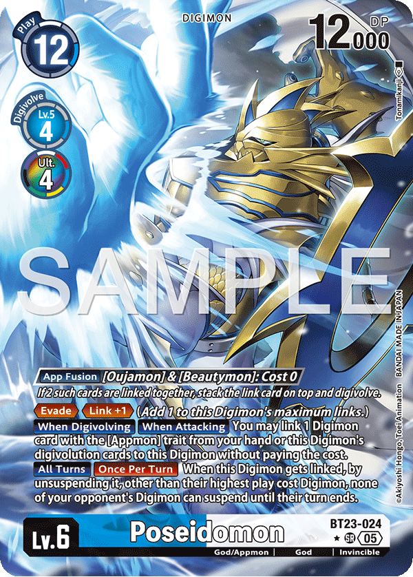 Poseidomon BT23-024 (Alternate Art)
