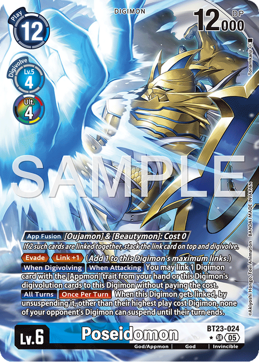 Poseidomon BT23-024 (Alternate Art)