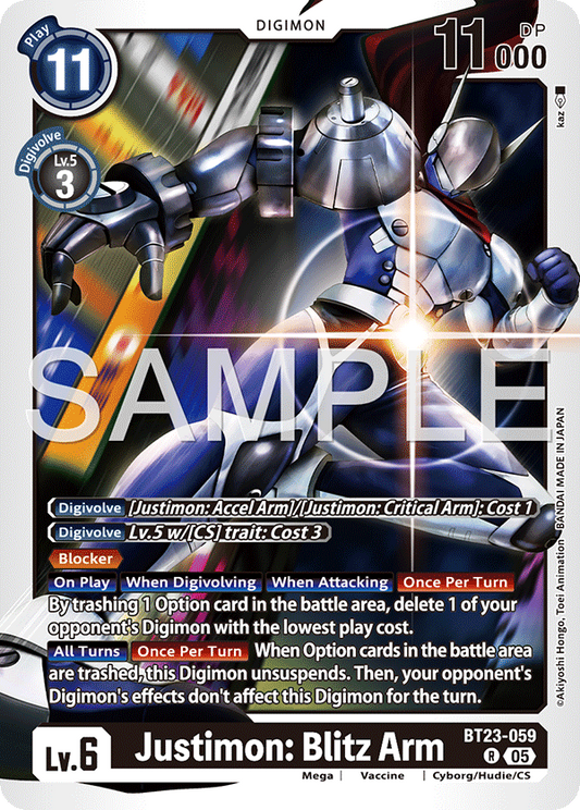 Justimon: Blitz Arm BT23-059
