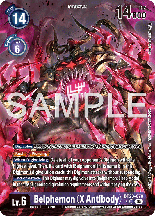 Belphemon (X Antibody) BT23-070 (Alternate Art)