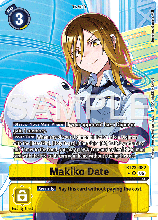 Makiko Date BT23-082 (Alternate Art)