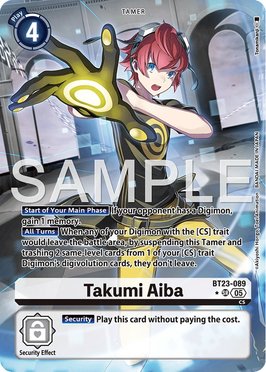 Takumi Aiba BT23-089 (Alternate Art)