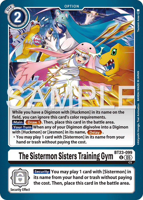 The Sistermon Sisters Training Gym BT23-099