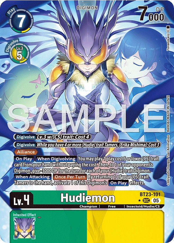 Hudiemon BT23-101 (Alternate Art)