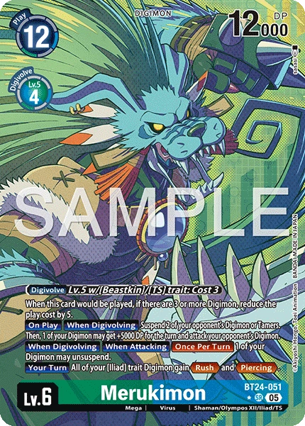 Merukimon BT24-051 (Alternate Art)