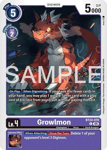 Growlmon BT24-070