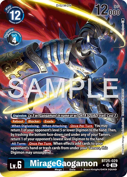 MirageGaogamon BT25-029 (Alternate Art)