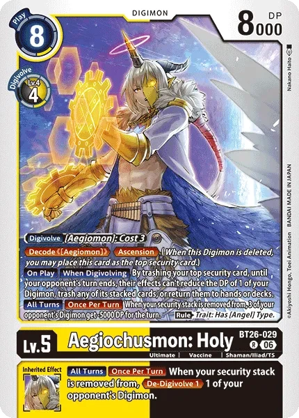Aegiochusmon: Holy BT26-029