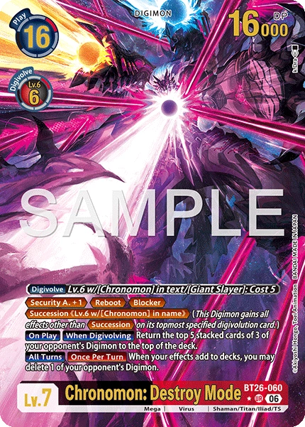Chronomon: Destroy Mode BT26-060 (Alternate Art)