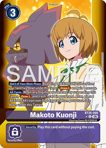 Makoto Kunoji BT26-095 (Alternate Art)