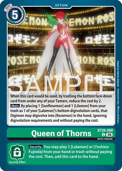 Queen of Thorns BT26-098