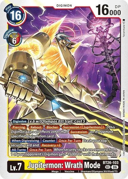 Jupitermon: Wrath Mode BT26-103
