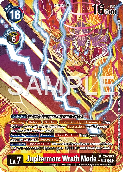 Jupitermon: Wrath Mode BT26-103 (Alternate Art)