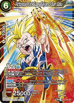 Victorious Fist Super Saiyan 3 Son Goku BT3-003