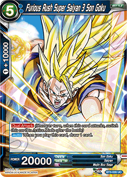 Furious Rush Super Saiyan 3 Son Goku BT3-035