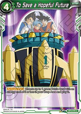 To Save a Hopeful Future BT3-079