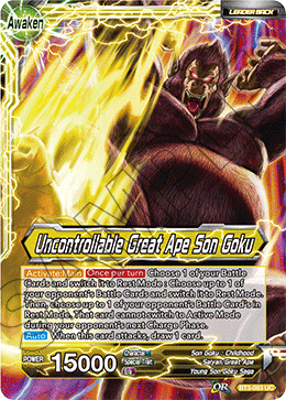 Son Goku // Uncontrollable Great Ape Son Goku BT3-083