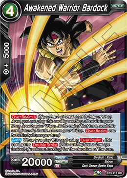 Awakened Warrior Bardock BT3-110