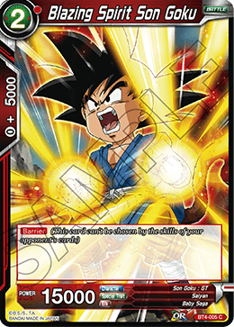 Blazing Spirit Son Goku BT4-005