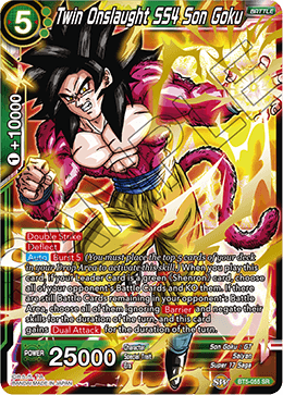 Twin Onslaught SS4 Son Goku BT5-055