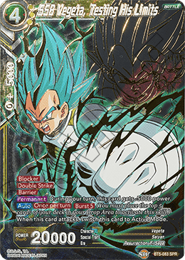 SSB Vegeta, Testing His Limits BT5-083 (Special Rare)
